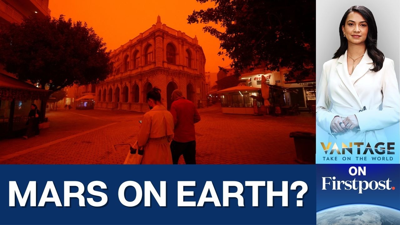 Orange Dust From Africa Engulfs Greece's Crete Island | Vantage on Firstpost | N18G