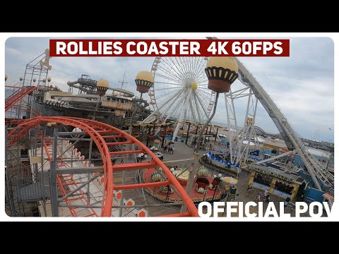 On-ride point of view of Rollies Coaster