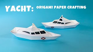Download lagu ⛵ Origami Paper Yacht 🌊 Crafting & Coloring Modern Sailing Boat | DIY Tutorial mp3