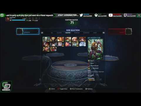 SMITE Xbox One - Patch 3.15 Under the Sea - God selection screen/grid (no new god)