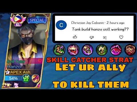 Hanzo - Skill Catcher Strat ( 100% winrate in ranked Game) - MLBB
