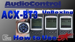 The new AudioControl ACX BT3 ipx6 rated Bluetooth multi zone audio controller