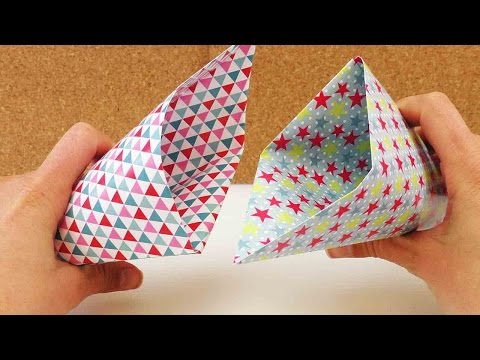 Zaubertrick mit Tüte - Papiertüte falten Anleitung