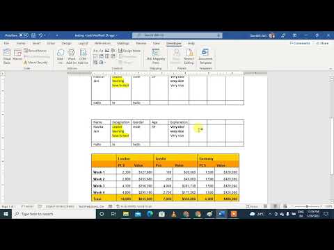 VBA code to copy table data from word to Excel