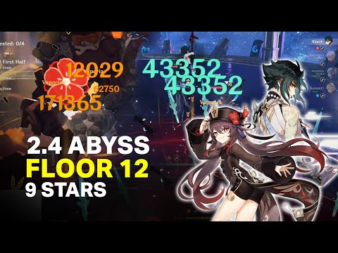 Hu Tao & Xiao | 2.4 Spiral Abyss Floor 12 (9 Stars Clear) | Genshin Impact