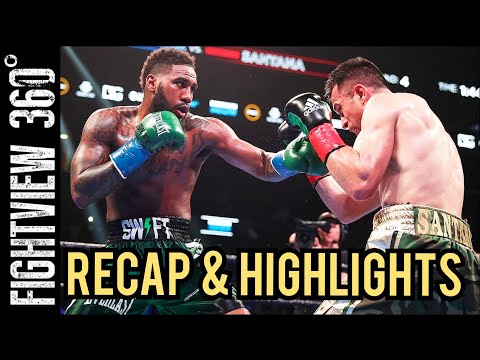 Hurd vs Santana Full Fight Results & Highlights: LACKLUSTER! Fighters At 154 F'd Up Their PAYDAYS?