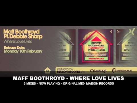Maff Boothroyd Ft Debbie Sharp -Where Love Lives OUT NOW !