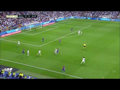 Messi's greatest celebration in Santiago Bernabeu after his 2nd goal vs Real madrid hd