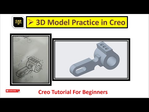 Creo Modeling Exercises Tutorial for Beginners | Creo Practice Exercises - 4
