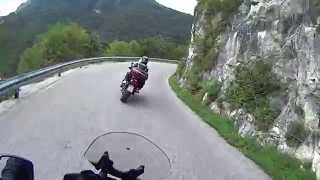 preview picture of video 'DL650, Sony HDR-AS15, Strada Provinciale 73, Valstagna VI, Italy'