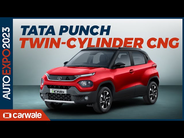 Tata Punch CNG With Two cylinder CNG System Revealed At Auto Expo 2023 CarWale CarWale