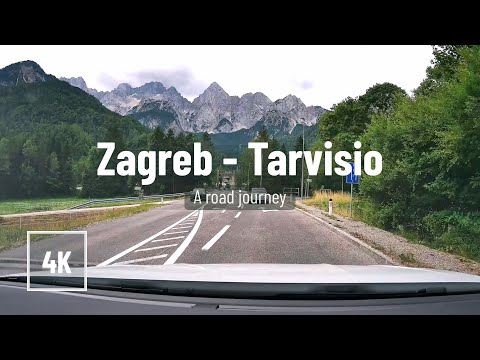 Driving Zagreb to Tarvisio 4K Road trip