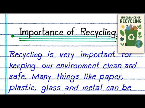 Essay on Importance of Recycling in English | Importance of Recycling Essay