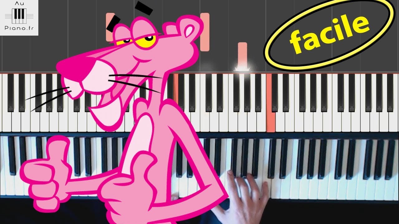 La panthère rose Piano Tutorial Facile Au Piano.Fr