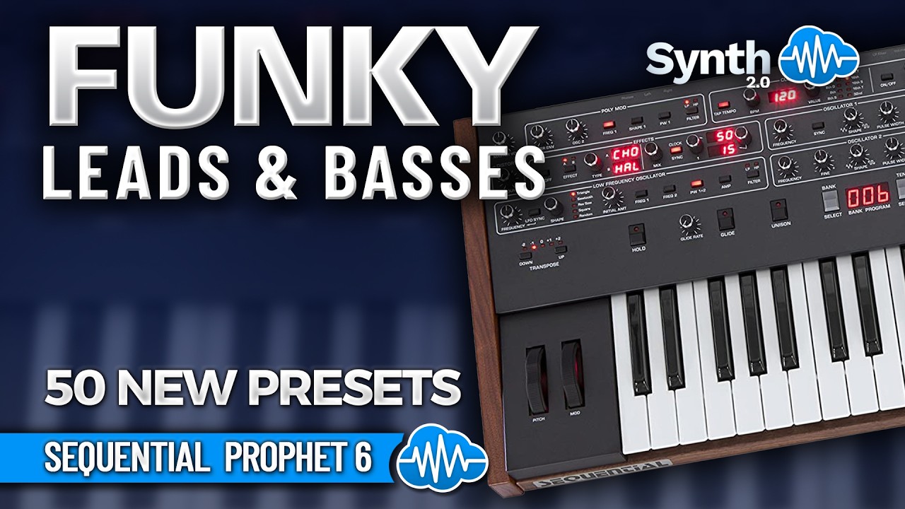 APL015 - Funky Leads & Basses - Sequential Prophet 6 ( 50 presets ) - Video Preview 1