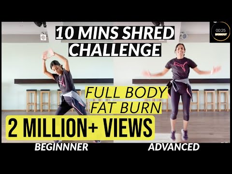 DWD#72 | 10mins DAILY - SHRED CHALLENGE - Full Body Workout #DanceWithDeepti
