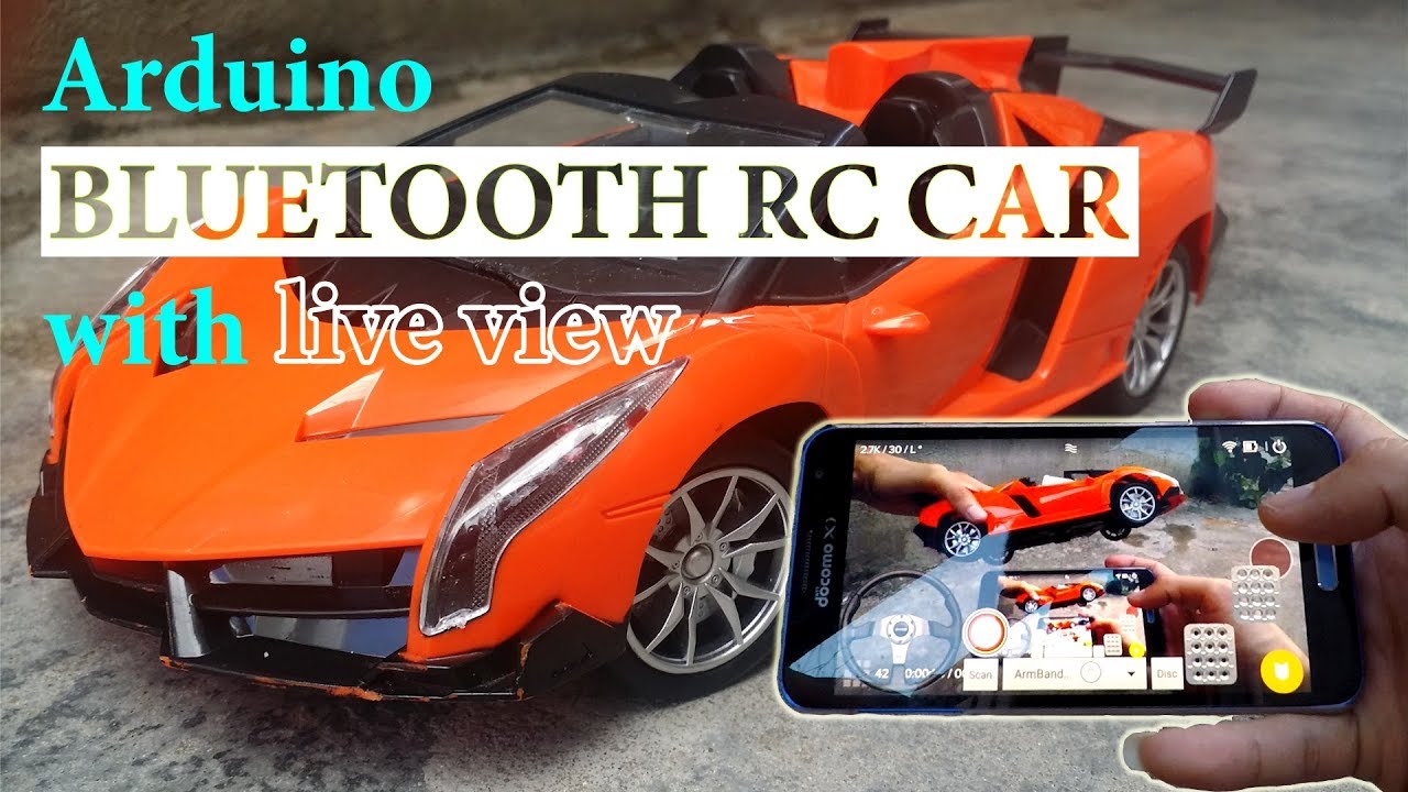 Arduino Bluetooth RC Car with live view feed