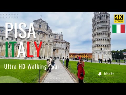 [Pisa 2022] 4K Walking Tour | Pisa Tuscany Italy | the city of miracles