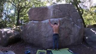 Video thumbnail of Hier Encore, 6b+. Fontainebleau