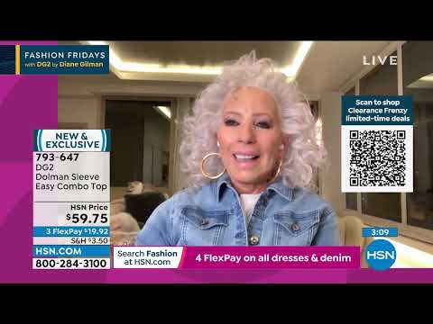 DG2 by Diane Gilman Dolman Sleeve Easy Combo Top