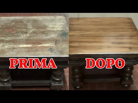 Vecchio tavolo come nuovo, velocemente e .. risparmiando !