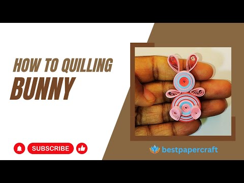 Amazing quilling rabbit tutorial | Quilling rabbit | Paper quilling bunny