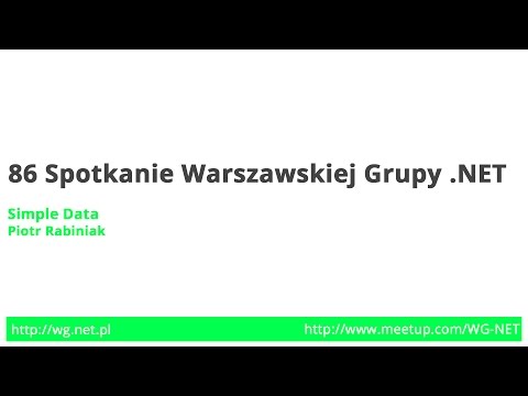86 Spotkanie - Simple Data [Piotr Rabiniak]