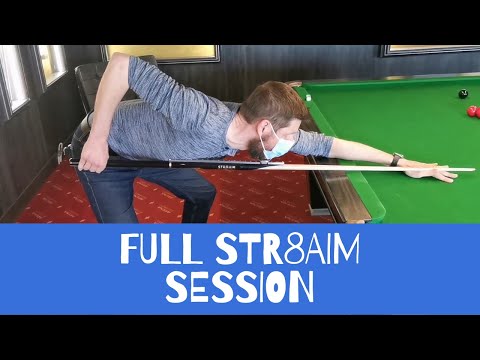 Full snooker coaching session with STR8AIM
