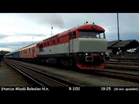 ČD 749.006-3 Berta ► R 1144 + R 1151 ►Mladá Boleslav Debř + hl.n. ►19.6.2016