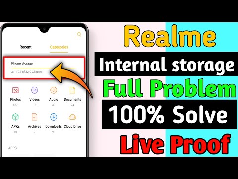 How to solve storage problem in realme mobile || Realme internal storage is running low