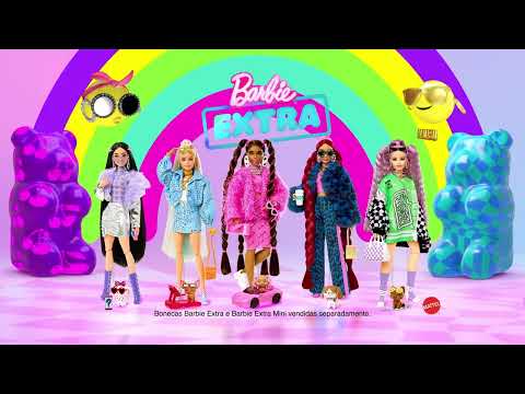 Boneca Barbie Extra Mini Roupa Xadrez Mattel - Fátima Criança