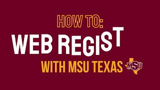 How To: Complete Web Registration