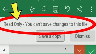 Ms Excel Android || Read Only - You Can