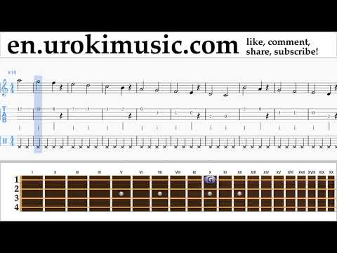 How to Play Ukulele Clean Bandit - Rockabye ft Sean Paul Anne-Marie Tabs Part#1 exercises, scales