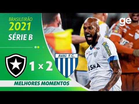 BOTAFOGO 1 X 2 AVAÍ | MELHORES MOMENTOS | 28ª RODADA SÉRIE B 2021 | ge.globo