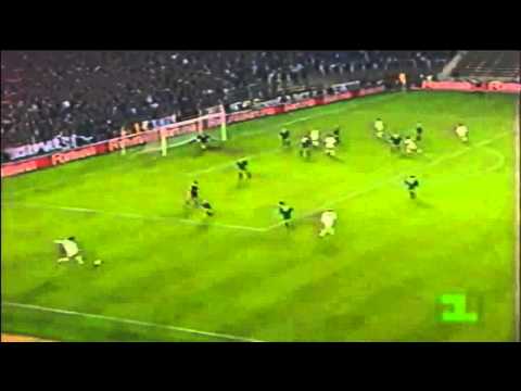 Robert Prosinecki [CF Real Madrid] backheel action for goal
