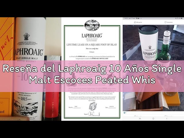 Vídeo relacionado con Laphroaig 10 Años Single Malt Escoces Peated Whisky Escoces, 40% - 700 ml