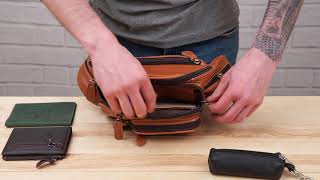 Сумка сумка чоловіча 14860 Vintage коричнева