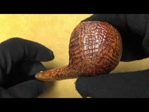 Pipa L'Anatra Sabbiata con vera in argento - Apple-Canadian (AN76)