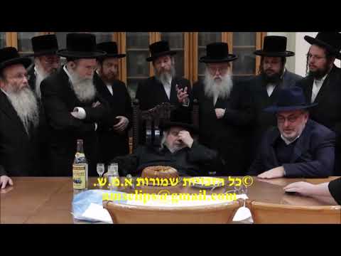 Belzer Rebbe Writing First Letters in A New Sefer Torah - Shvat 5783