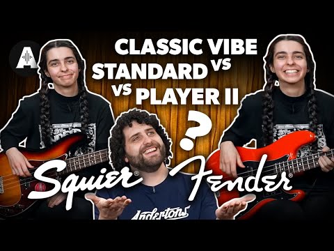 Fender Standard vs Player II vs Squier Classic Vibe Bass Guitars! - Ultimate Comparison!