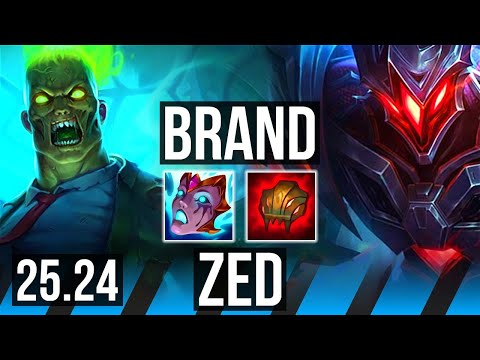 BRAND vs ZED (MID) | EUW Master | 25.24