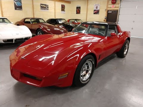 1981 Red Corvette For Sale Silver Leather Interior