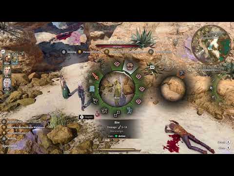 PolyDom’d Spectator vs. Flask: Seeming, various weapons (warning - nudity!)