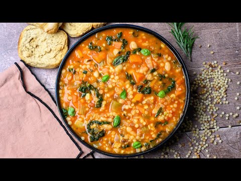 Sardinian Minestrone Soup with Fregola
