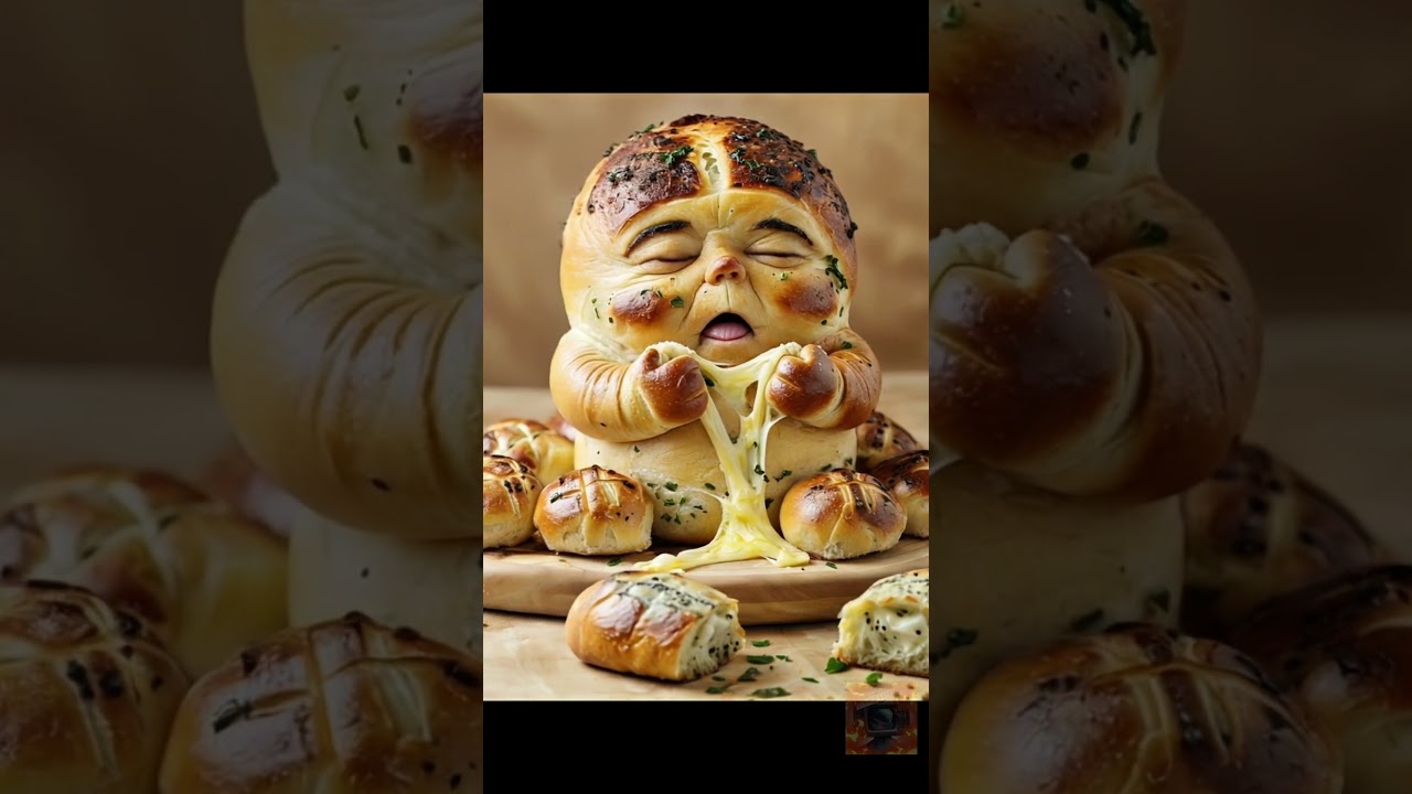 Breadstick monster #ai #food #monster #breadsticks #bread