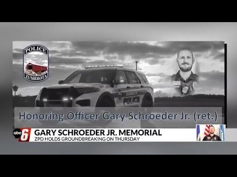 Zumbrota Police Department holds groundbreaking for memorial to honor fallen officer