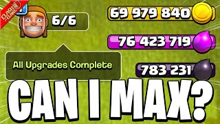 Can I Max with Million & Millions & Millions of Loot? - Clash of Clans