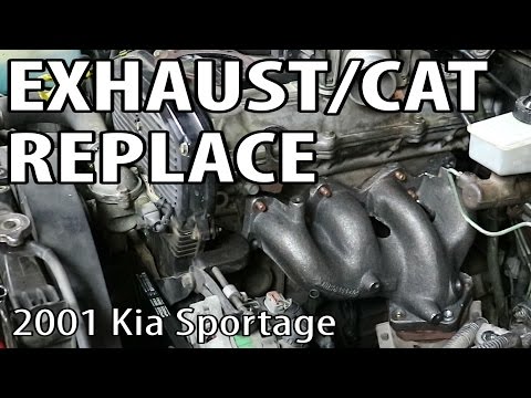 Kia Sportage Exhaust Manifold & Catalytic Converter Replacement DIY