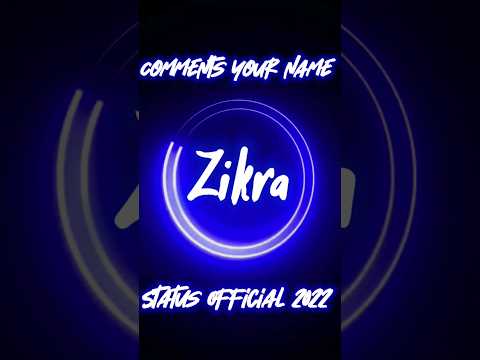 ZIKRA Name 😍 Love Whatsapp Status❣️ #2023 #whatsappstatus #statusofficial2022 #trending #goviral #yt